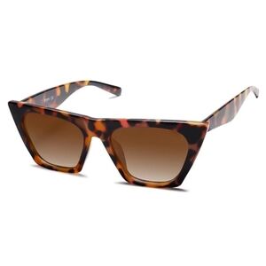 Oversized Square Cateye Polarized Sunglasses Big Frame SJ2115 Tortoise